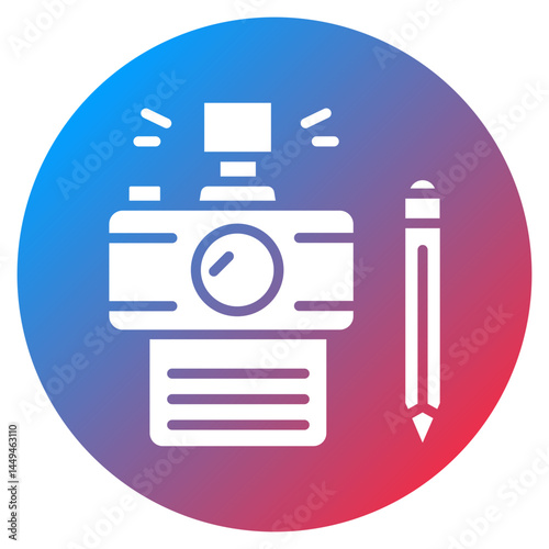 Photojournalism Vector Icon