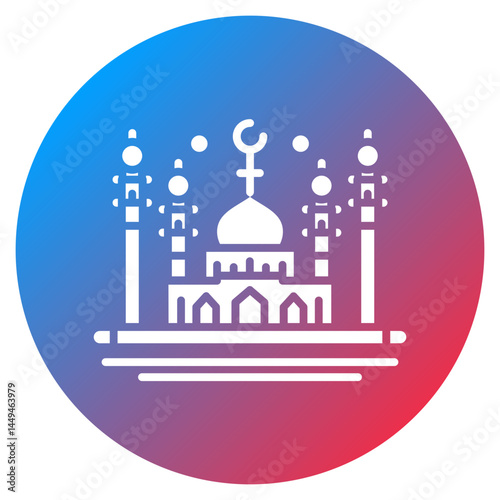 Aqiq Mosque Vector Icon