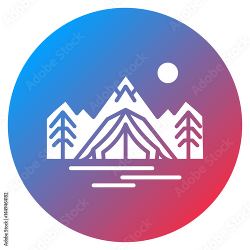 Mina Camp Vector Icon