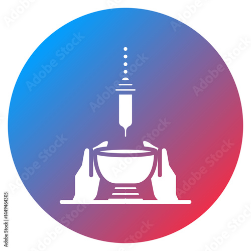Zamzam Ritual Vector Icon