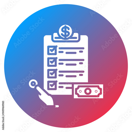 Payoff List Vector Icon