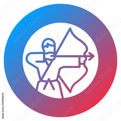Judo Point Arrow Vector Icon