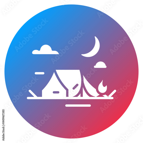 Bivouac Vector Icon