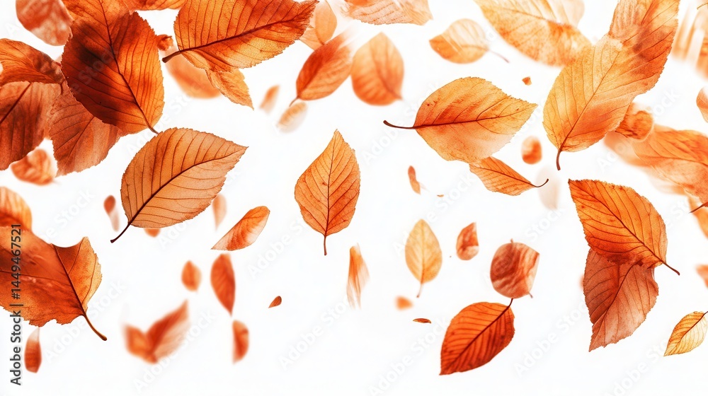 Obraz premium Falling autumn leaves (65)