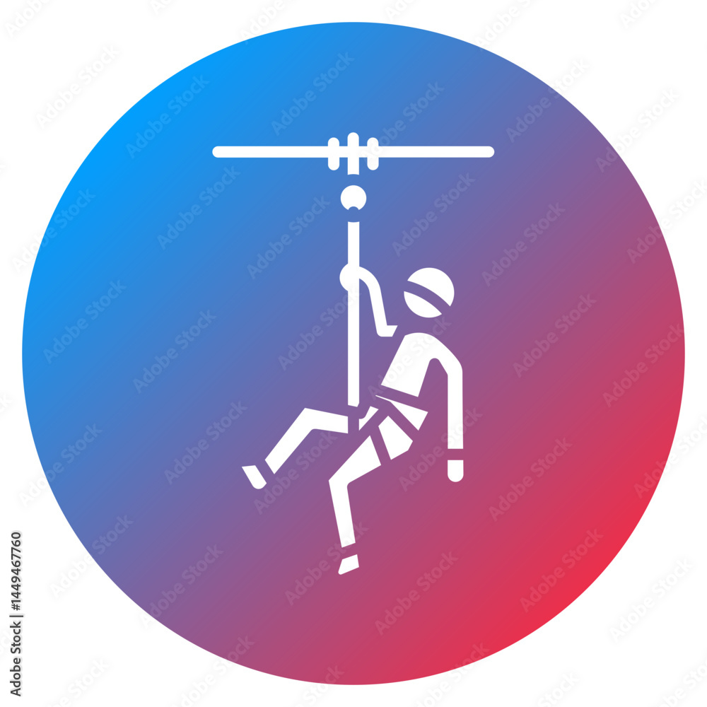 Climbing Pulley Vector Icon Climbing Pulley Vector Icon