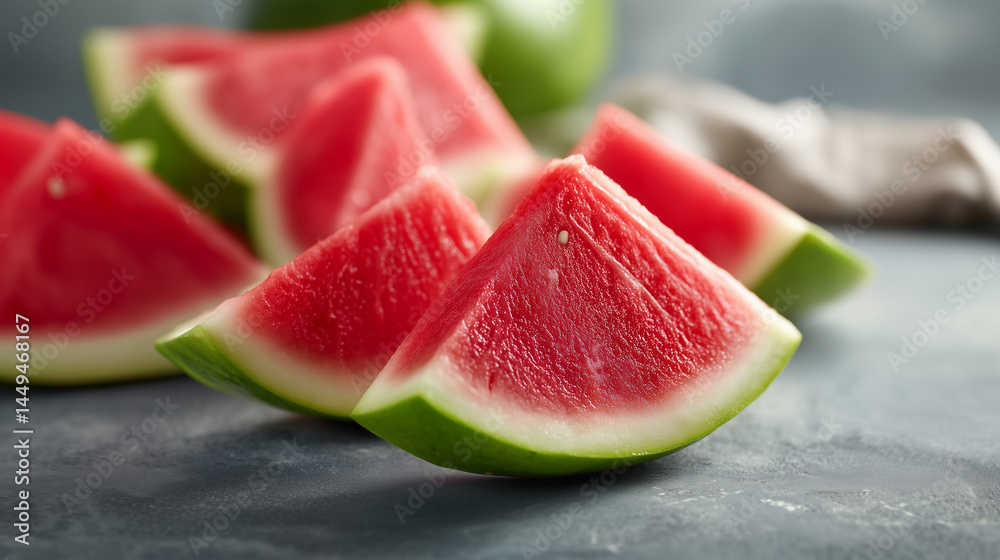 Refreshing Healthy Snack Ripe Watermelon Ready to Eat Refreshing Healthy Snack Ripe Watermelon Ready to Eat