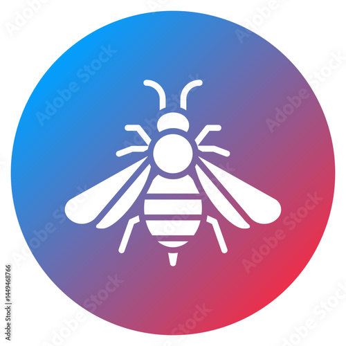 Bee Sting Allergy Vector Icon