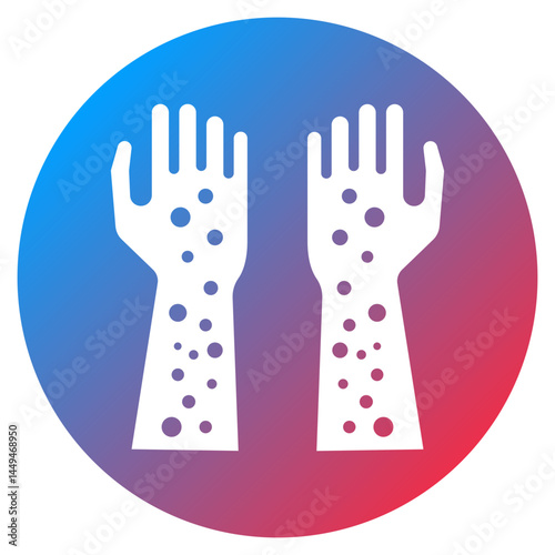 Hives on Arms Vector Icon