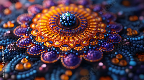 Mandala with Detailed Patterns photo