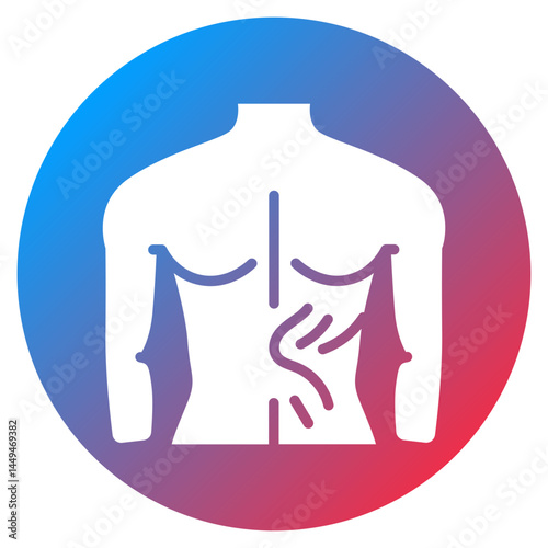 Back Muscle Spasm Vector Icon