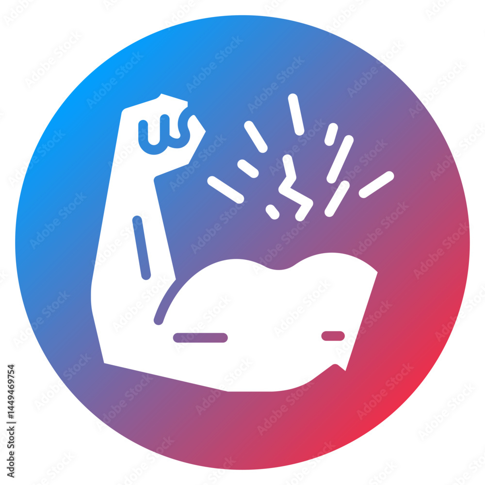 Obraz premium Muscle Weakness Vector Icon