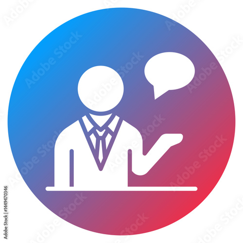 Mental Health Coach Vector Icon