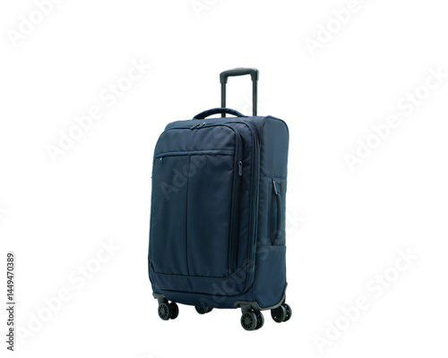 Dark Blue Carry On Suitcase Spinner Luggage Travel Bag