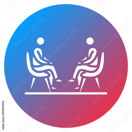 Psychiatric Therapy Room Vector Icon