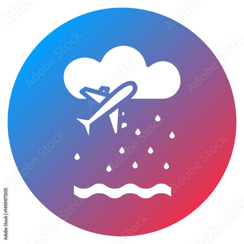 Monsoon Travel Vector Icon