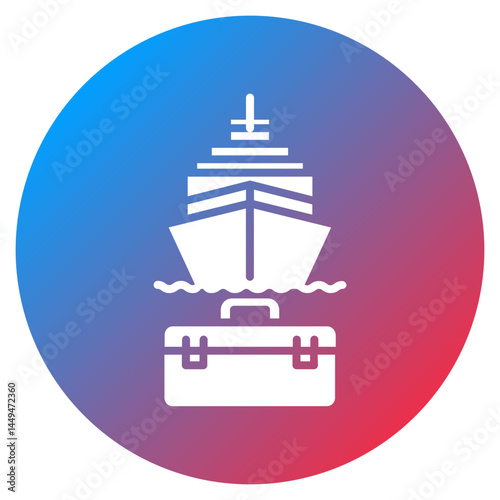 Ship Repair Yard Vector Icon