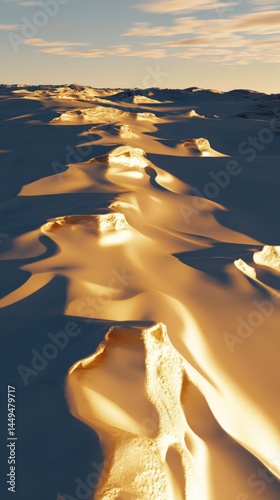 Golden Hour Arctic Landscape: A Stunning Winter Wonderland
