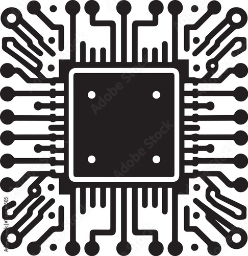 Microchip Vector Icon