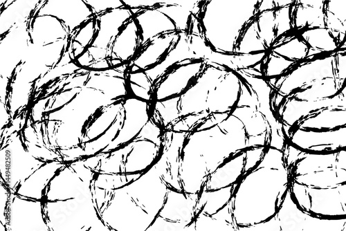 Hand-drawn line textures. Scribbles, horizontal and wavy strokes. Different types of hatching