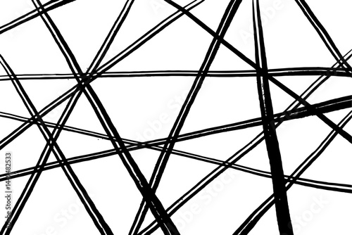 Hand-drawn line textures. Scribbles, horizontal and wavy strokes. Different types of hatching