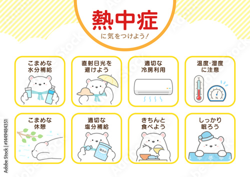 熱中症対策 熱中症予防のポスター 