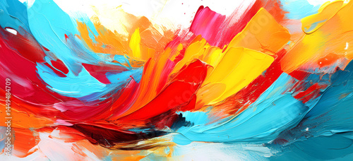 Digital abstract background texture brush strokes art painting colorful paint on canvas design create arts.