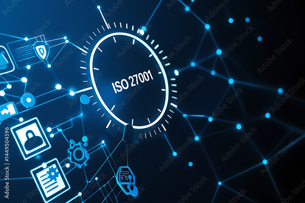 ISO 27001, ISO certification, ISO 27001 certified business, Information security management system. International Organization for Standardization. businessman doing ISO verification on a laptop ISO 27001, ISO certification, ISO 27001 certified business, Information security management system. International Organization for Standardization. businessman doing ISO verification on a laptop