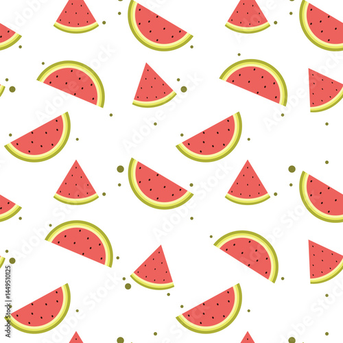 summer pattern. watermelon seamless pattern