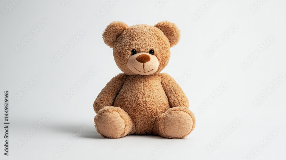 Teddy bear plush toy, isolated on white background Teddy bear plush toy, isolated on white background