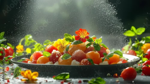 fresh vegetables in a pan