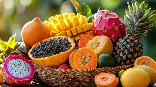 still life with fruits