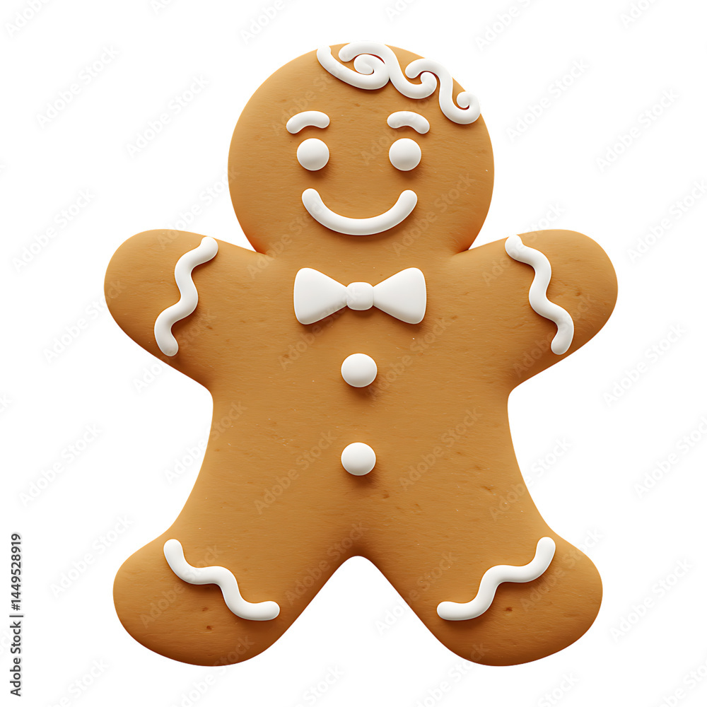 Gingerbread man cookie christmas holiday baking festive treat dessert sweet food tradition isolated cutout on transparent background Gingerbread man cookie christmas holiday baking festive treat dessert sweet food tradition isolated cutout on transparent background