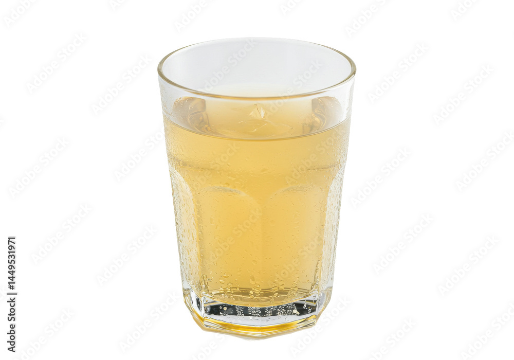 Refreshing thirst quencher A cold sparkling drink in a sleek glass condensation clinging to its sides Refreshing thirst quencher A cold sparkling drink in a sleek glass condensation clinging to its sides