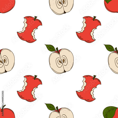 Seamless cute pattern. Pattern for textiles in hand draw style