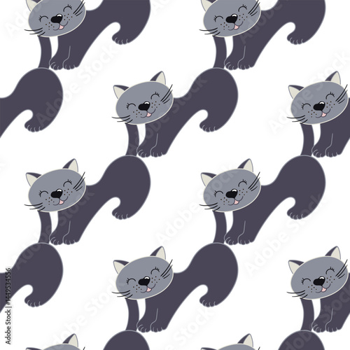 Seamless cute pattern. Pattern for textiles in hand draw style