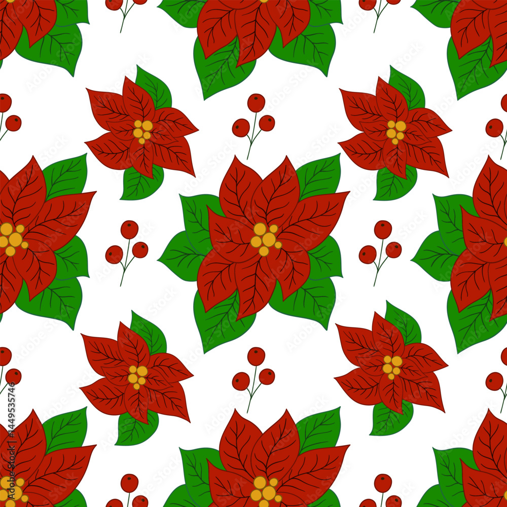 Fototapeta premium Pattern for textile or kitchen in hand draw style. Seamless pattern