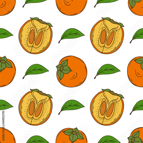 Pattern for textile or kitchen in hand draw style. Seamless pattern