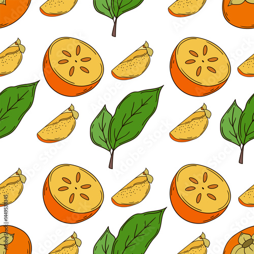 Pattern for textile or kitchen in hand draw style. Seamless pattern