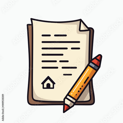handwritten home inspection checklist with pencil
