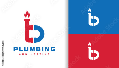 LETTER B PLUMBING AND HEATING LOGO