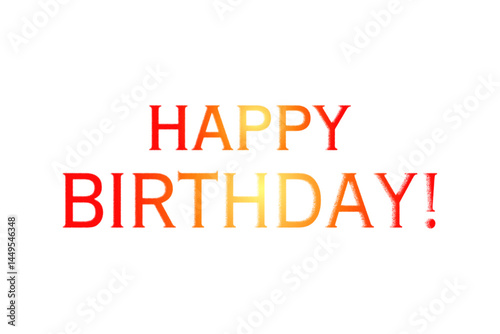 HAPPY BIRTHDAY（誕生日おめでとう）
よく目立つロゴマーク
