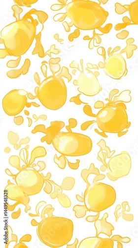 Abstract Yellow Graphic Design Pattern