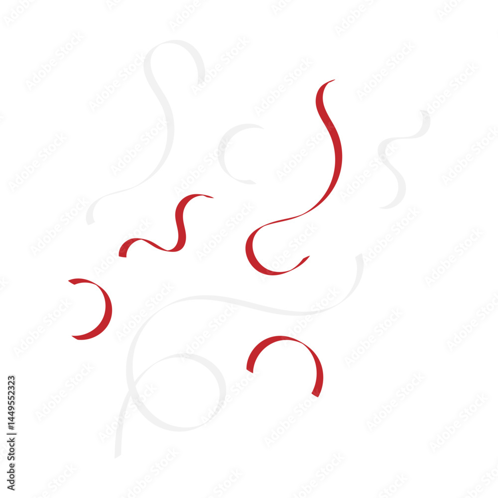 Fototapeta premium Indonesian Flag Confetti