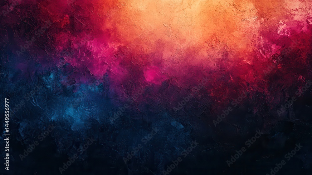 Vibrant abstract painting with textured layers of color Vibrant abstract painting with textured layers of color