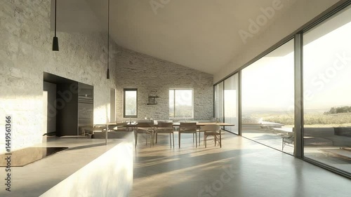 Modern Farmhouse Interior Design with Stunning Views