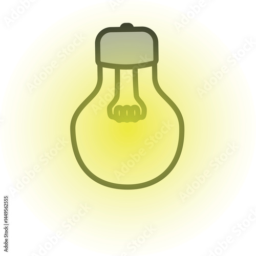 editable light bulb icon