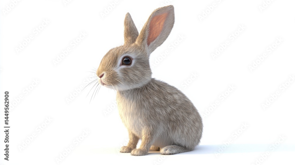 Obraz premium rabbit isolated on white
