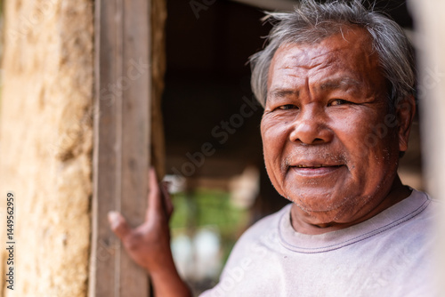 Elderly Man in Abandoned Home