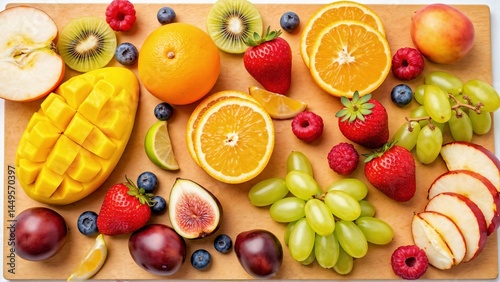 Bounty of Sun and Earth's Gifts: A Rich and Healthy Collection of Seasonal Fresh Fruits, Berries, and Nuts That Brightly Decorate the Table and Energize Just by Looking