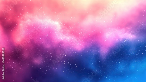 Vibrant nebula of cosmic clouds